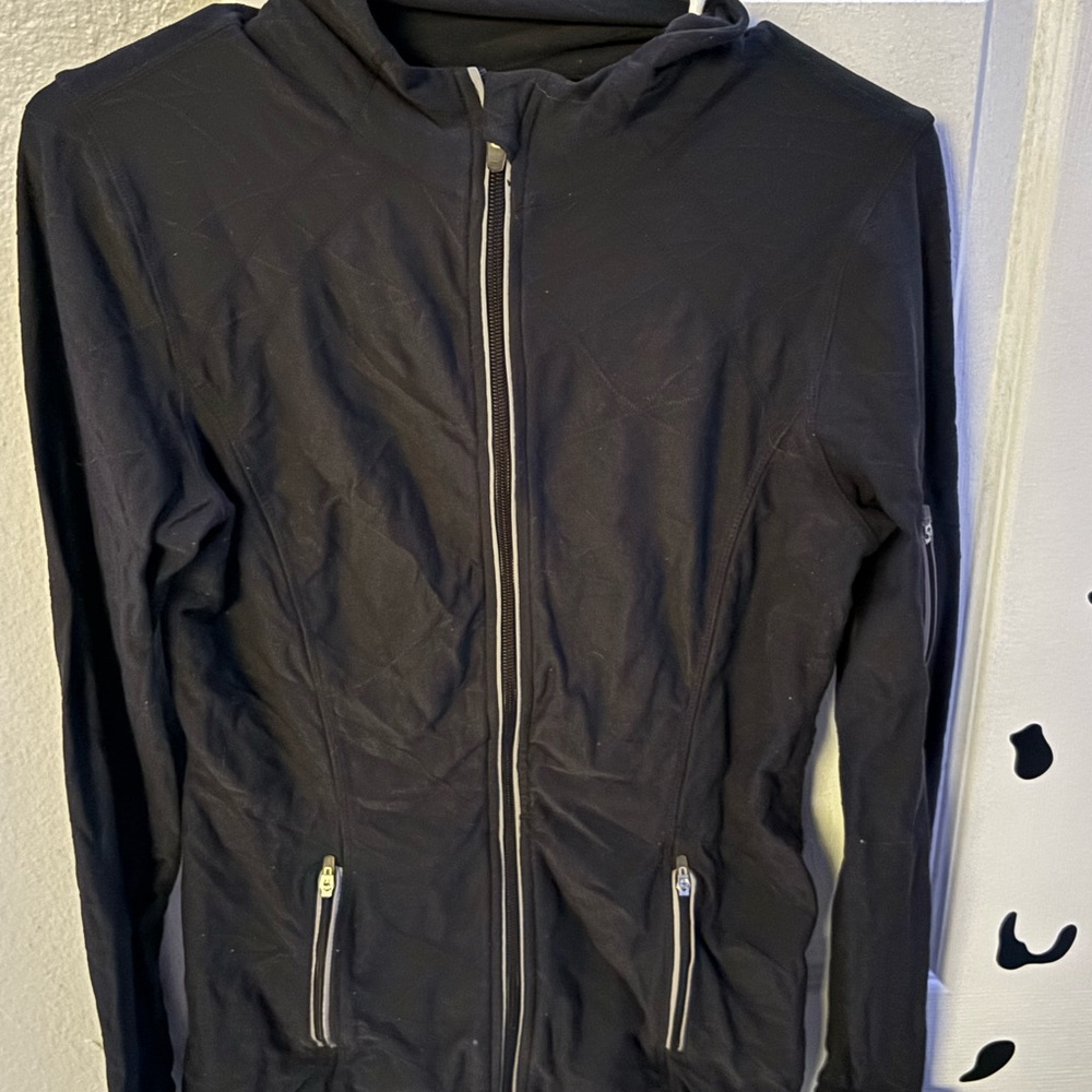 Black Zip-Up Hoodie